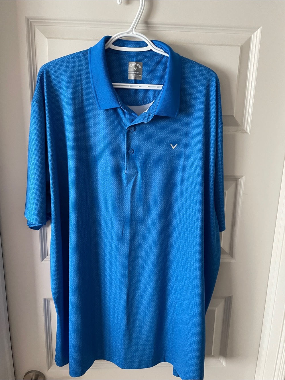 Callaway Men's Bright Blue Short Sleeve Golf Polo